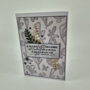 Trauerkarte "Wärme"