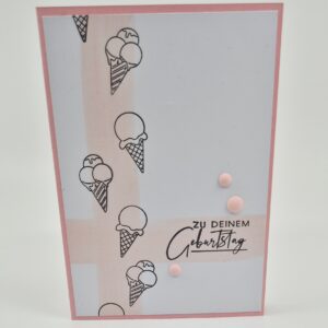 Geburtstagskarte "Glace"