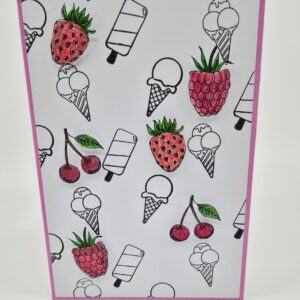 Sommerkarte mit Beeren