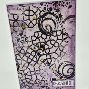 Dankeskarte abstrakt violett