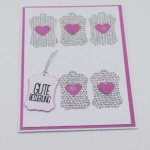 Karte "Gute Besserung" mit Tags