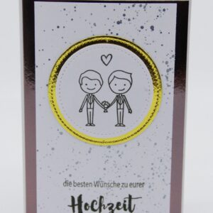 Hochzeitskarte Männer