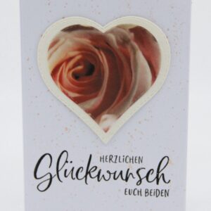 Hochzeitskarte mit Rose