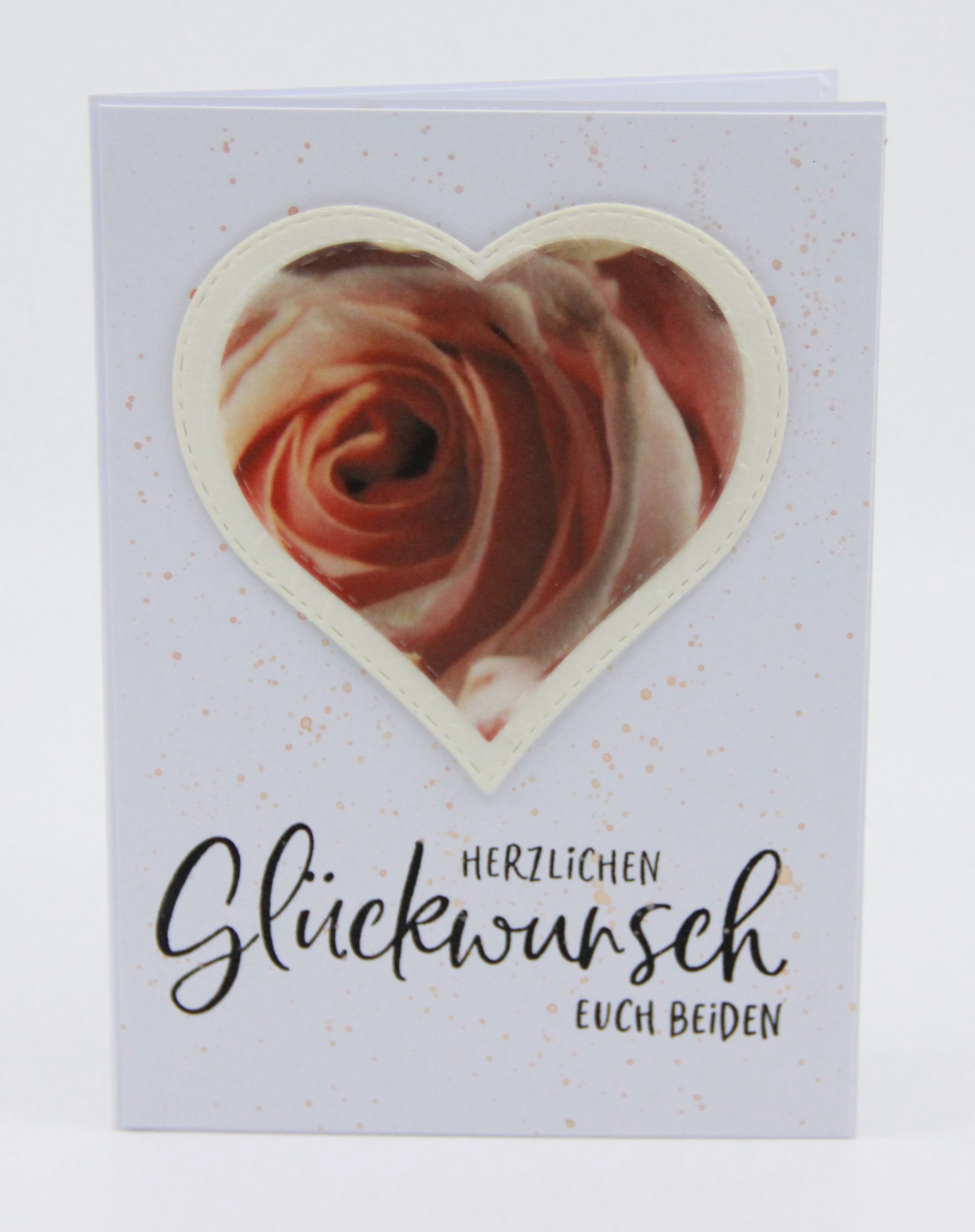 Hochzeitskarte mit Rose