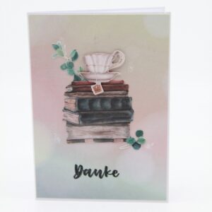 Dankeskarte "Bücher"