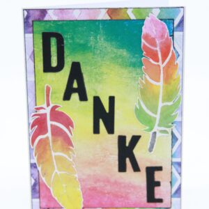 Dankeskarte "Federn"