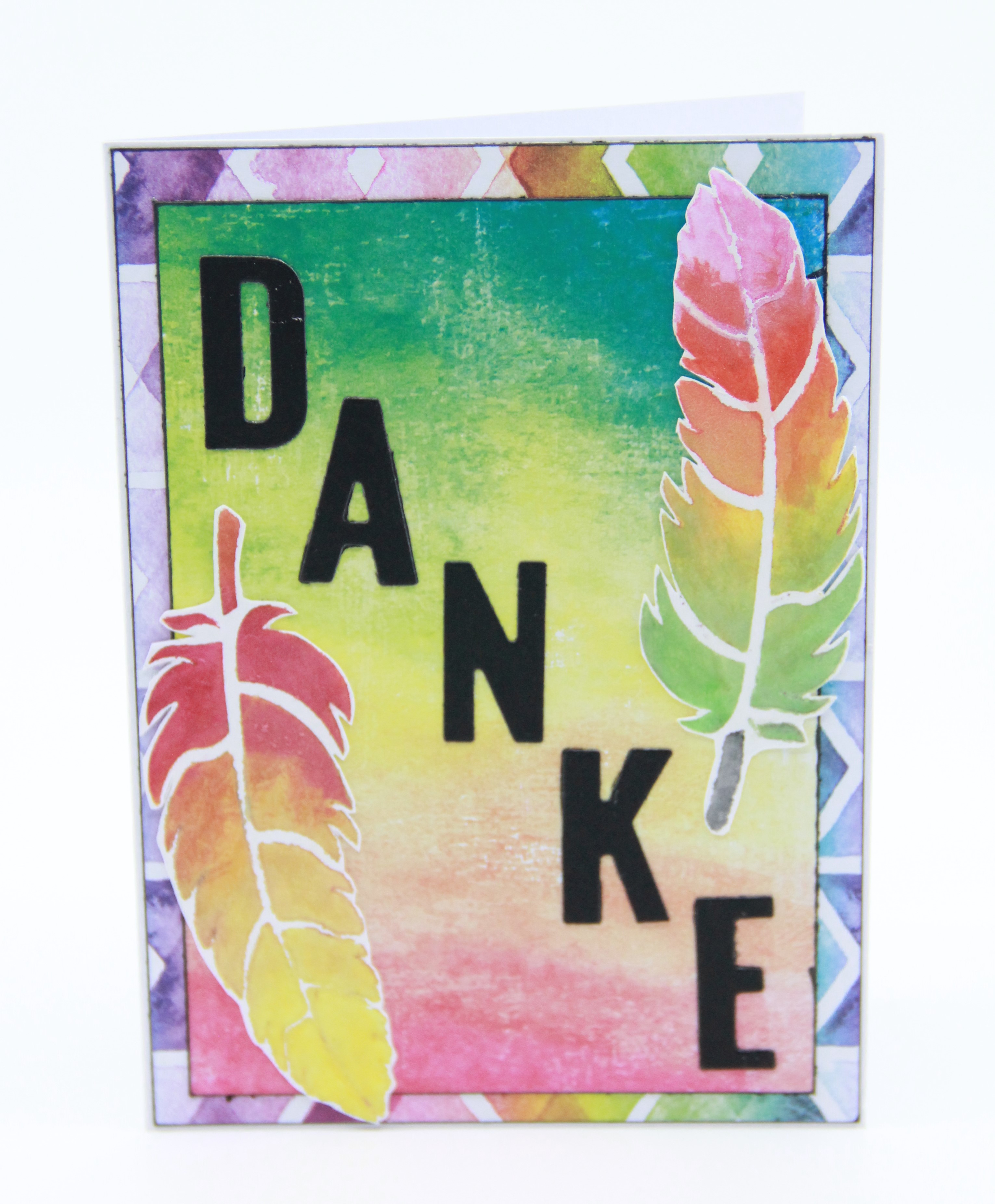 Dankeskarte "Federn"
