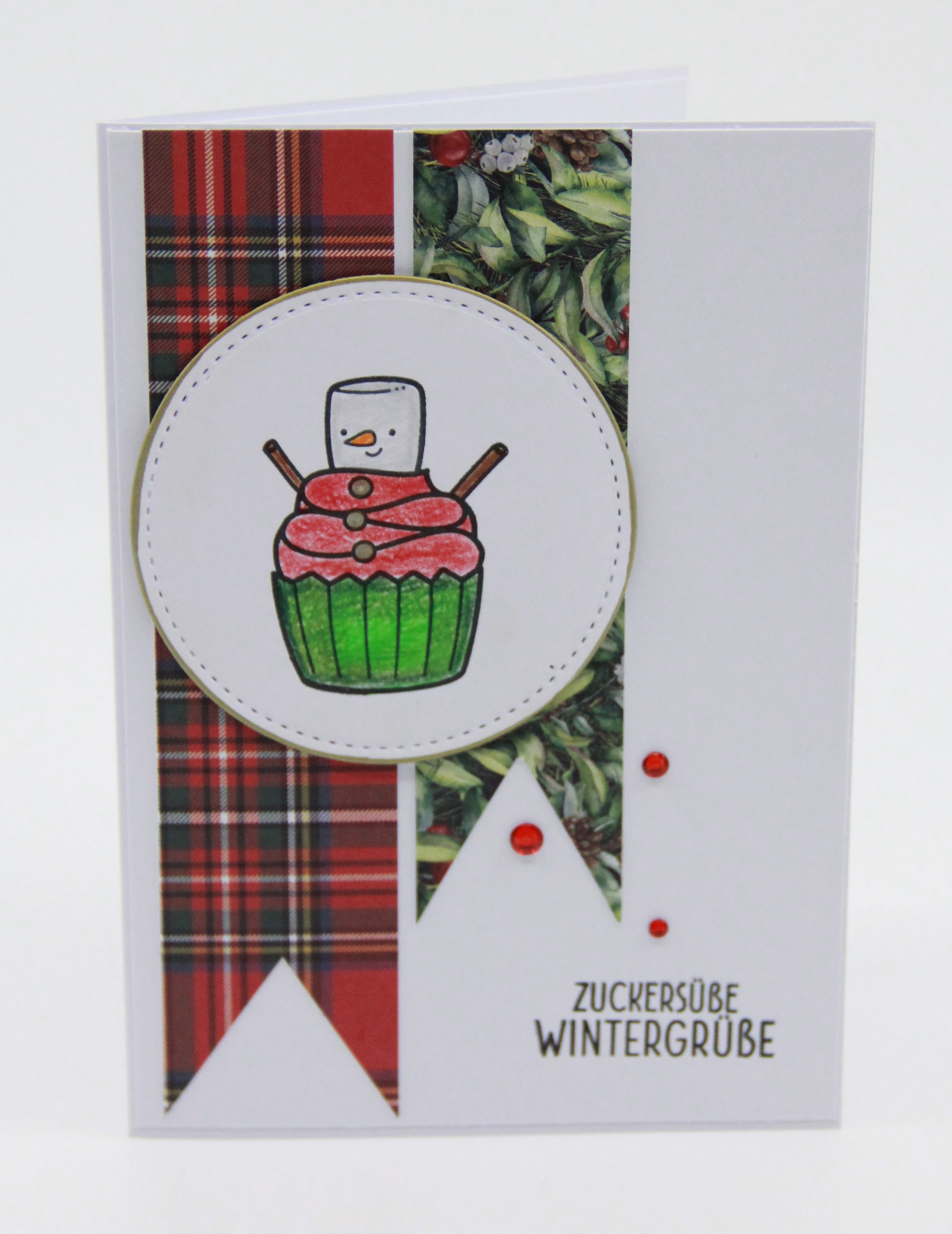 Weihnachtskarte "Zuckersüsse Wintergrüsse"
