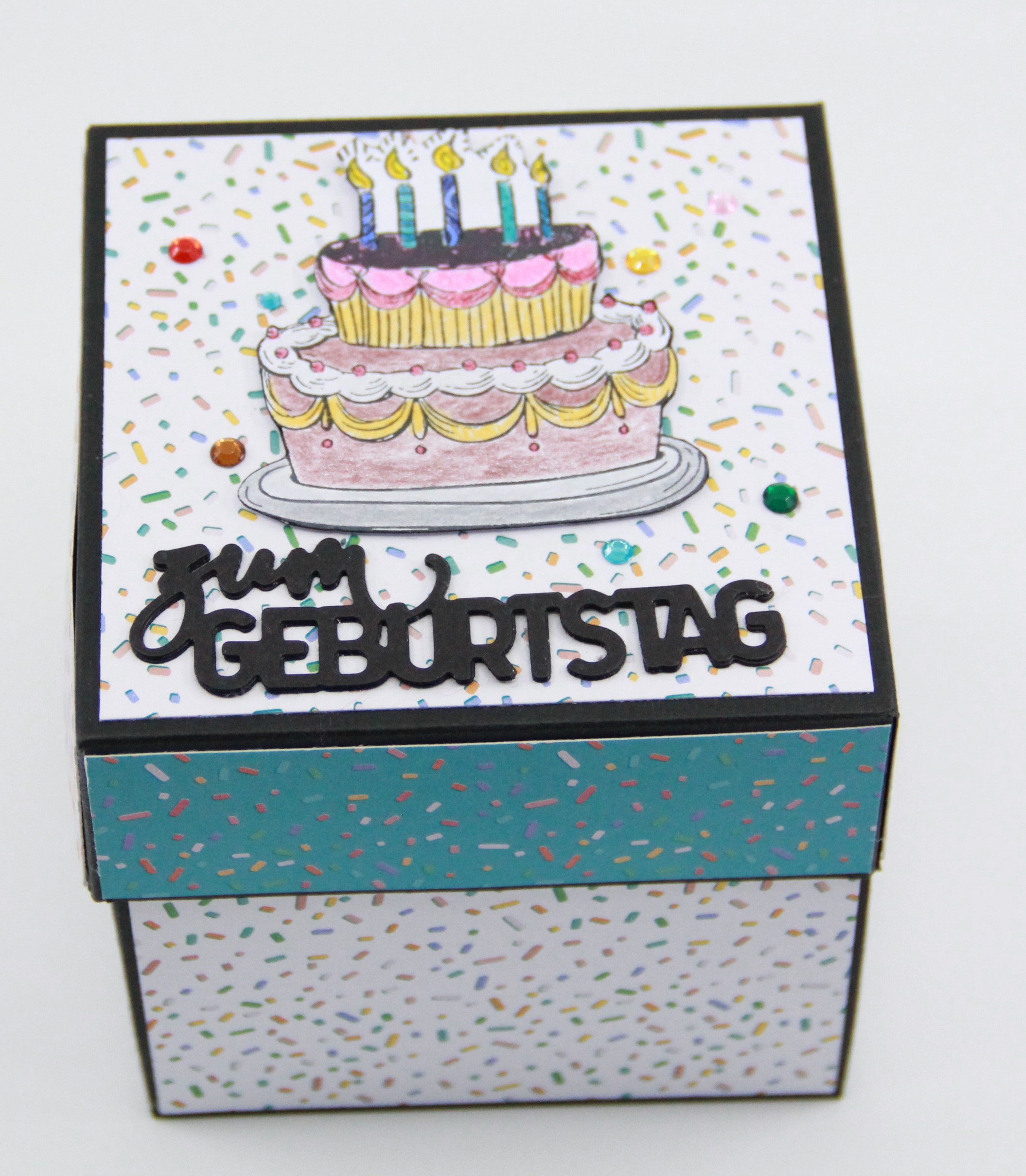 Explosionsbox "zum Geburtstag"