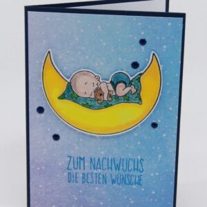 Babykarte "Zum Nachwuchs die besten Wünsche"