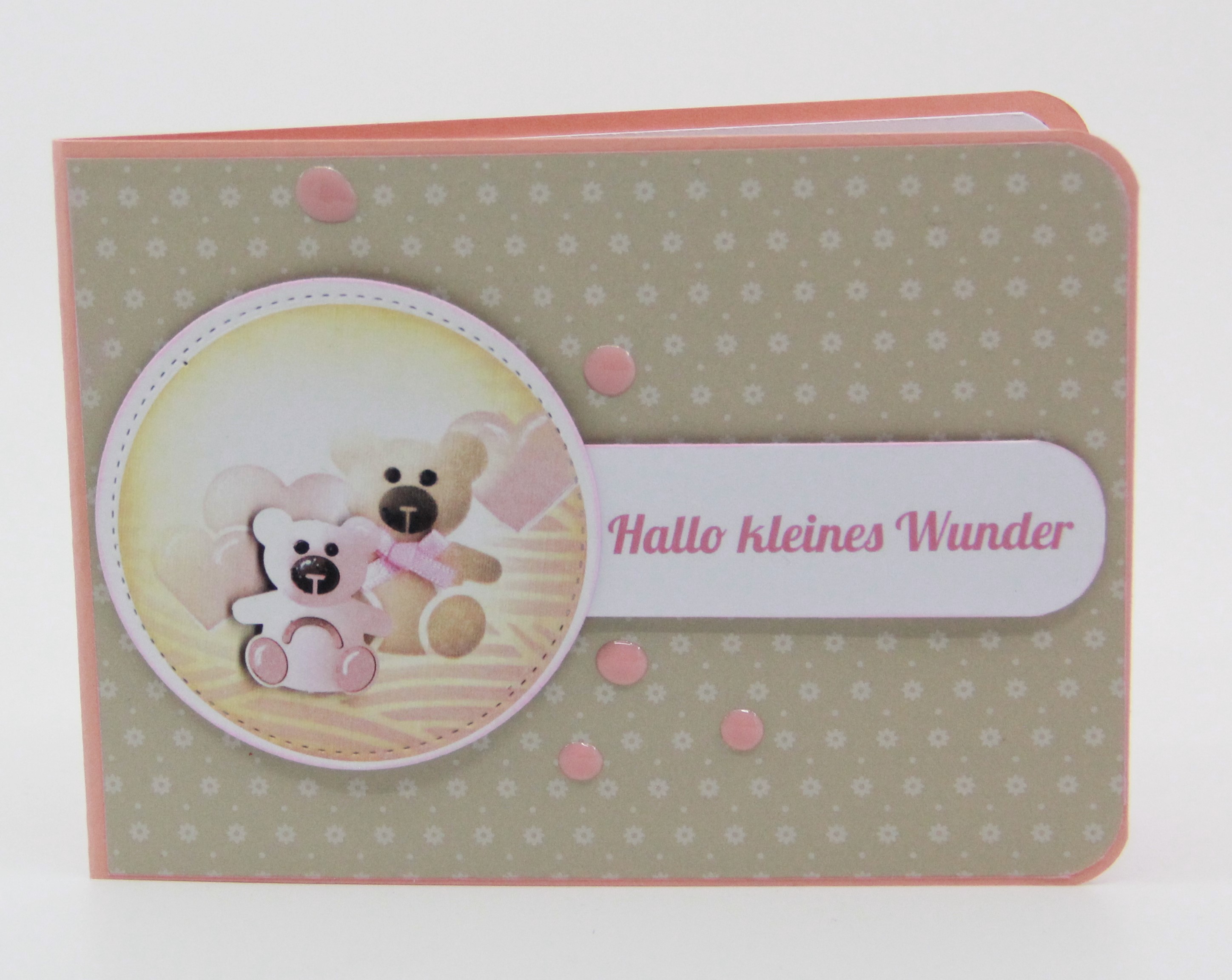 Babykarte "Hallo kleines Wunder"