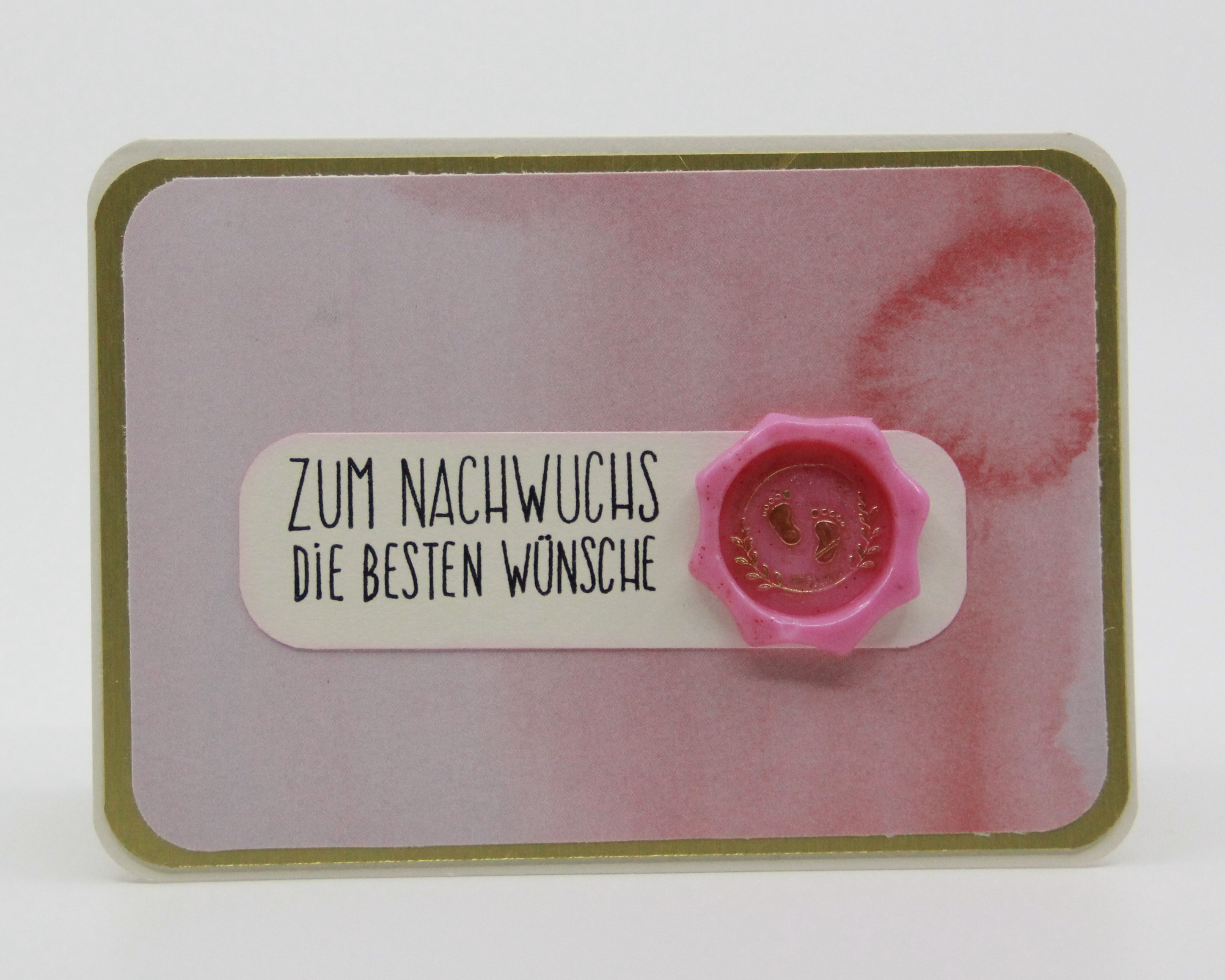 Babykarte mit Wachssiegel
