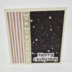 Quadratische Weihnachtskarte "Merry Christmas"