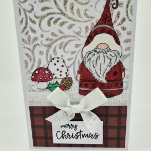 Weihnachtskarte "Wichtel silber"