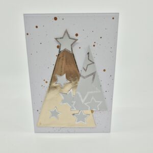 Weihnachtskarte "moderne Bäume"