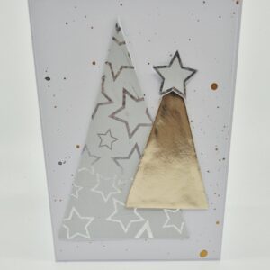 Weihnachtskarte "moderne Bäume"