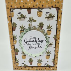 Geburtstagskarte "Zum Geburtstag die besten Wünsche"