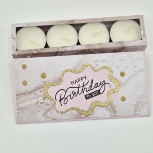 Karte mit Kerzen "Happy Birthday"