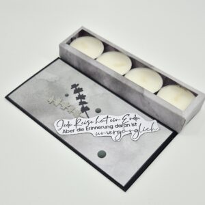 Karte mit Kerzen "Reise"