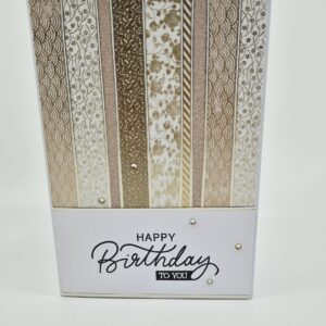 Geburtstagskarte Streifen