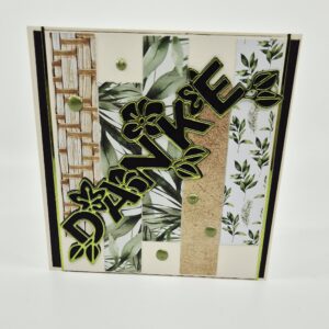 Quadratische Dankeskarte "Danke"