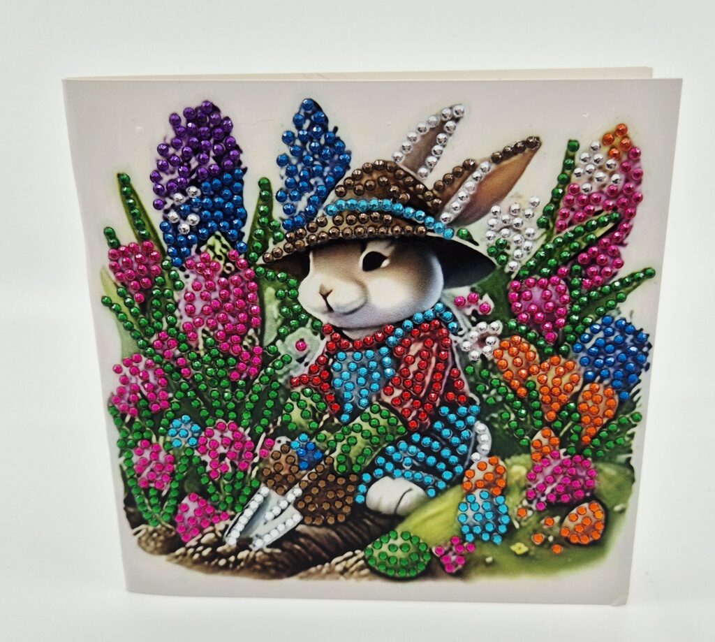 Osterkarte DiamantPainting "Hase"
