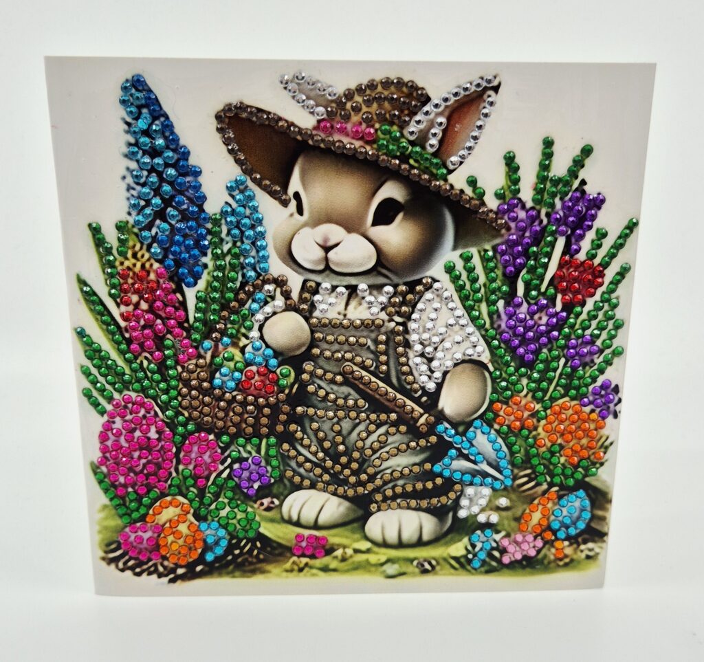 Osterkarte DiamantPainting "Hase"