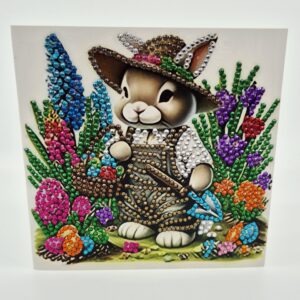 Osterkarte DiamantPainting "Hase"