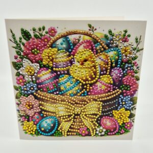 Osterkarte DiamantPainting "Osterkorb"