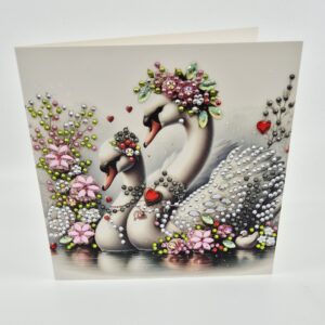 Karte DiamantPainting "Schwan"