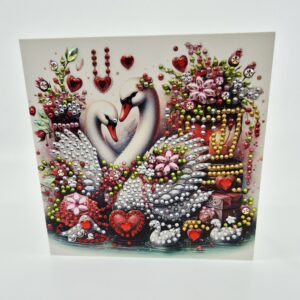 Karte DiamantPainting "Schwan"