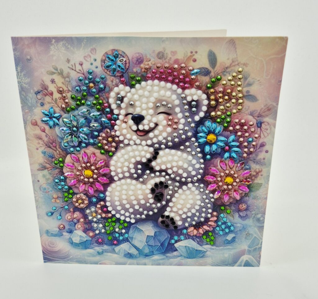 Karte DiamantPainting "Eisbär"