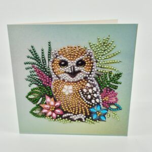 Karte DiamantPainting "Eule"