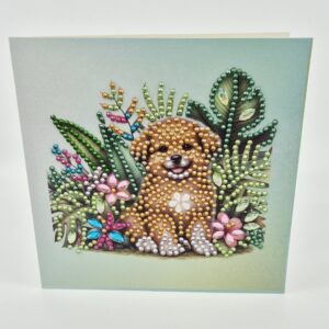 Karte DiamantPainting "Hund"