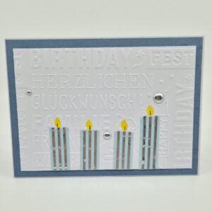 Geburtstagskarte "Kerzen"
