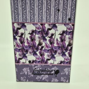 Trauerkarte violett