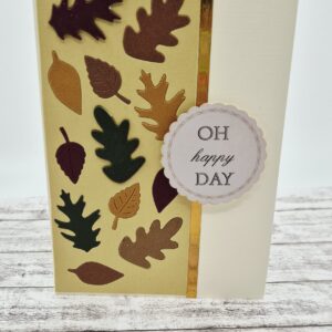 Karte "Oh happy Day" herbstlich
