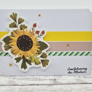 Geburtstagskarte Sonnenblume